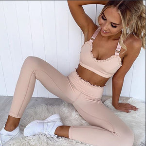 High Street Black Pink 2 Piece Set Tracksuit Women Ruched Crop Top and Pants Matching Set for Fitness Female Workout Outfits